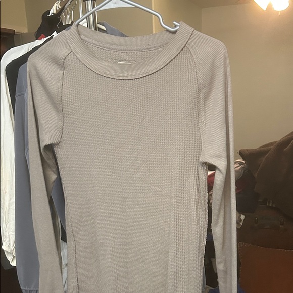 We The Free Tops - We The Free Taupe Long Sleeve Top